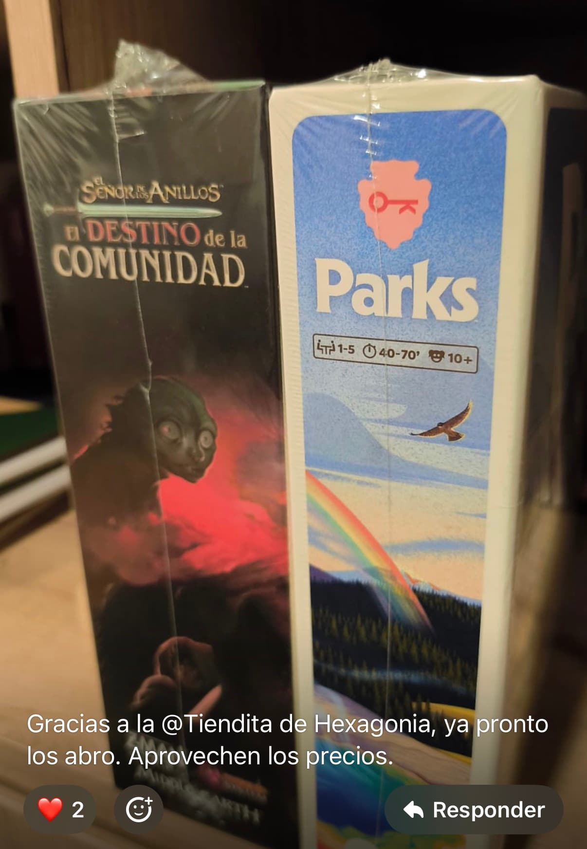 Pedido entregado: Parks