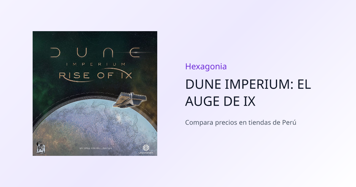 DUNE IMPERIUM: EL AUGE DE IX - Compara Precios | Hexagonia