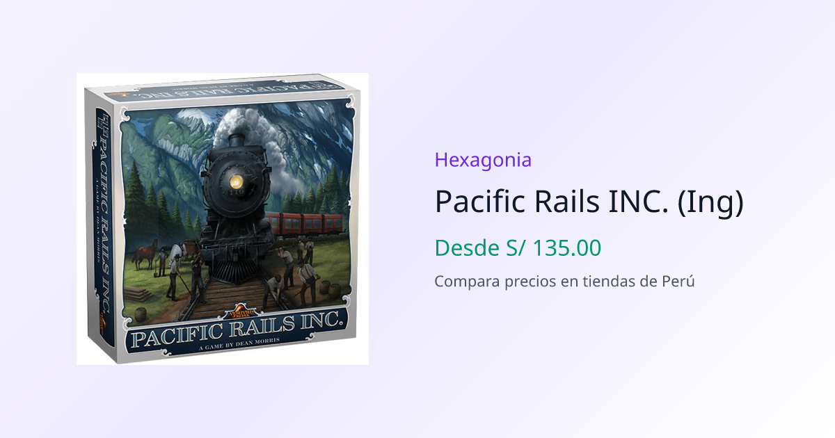 Pacific Rails INC. (Ing) - Compara Precios | Hexagonia